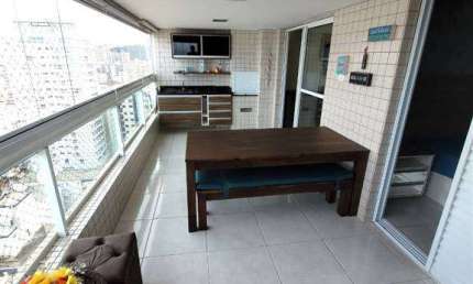Apto de 3 Dorm c/ 3 SUÍTES, VISTA MAR, 2 VAGAS, 140 m² de área útil. BAIRRO: CANTO DO FORTE.