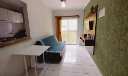 Apto 01 dorm, 42 m² de área útil, mobiliado, lazer completo. bairro: vila guilhermina.