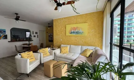 Apartamento mobiliado com 2 dormitórios à venda, 90 m² por r$ 455.000,00 - astúrias - guarujá/sp