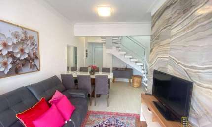 Cobertura duplex com 3 dormitórios à venda, 120 m² por R$ 1.100.000,00 - Pitangueiras - Guarujá/SP