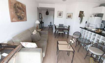 Apartamento com 1 dormitório, 54 m² - venda por R$ 470.000,00 ou aluguel por R$ 3.500/mês - Tombo - Guarujá/SP