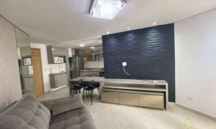 Apartamento Mobiliado com 2 dormitórios para alugar, 91 m² por R$ 3.800/mês - Jardim Virginia - Guarujá/SP