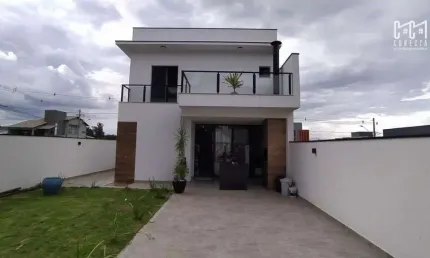 Casa Sobrado em Indaiatuba, Condomínio Piemonte com 3 suítes - 200 m²
