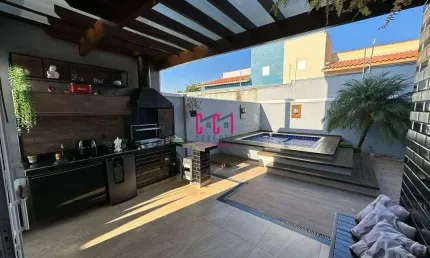 Casa sobrado em indaiatuba, condomínio bréscia com 3 suítes - 195 m²