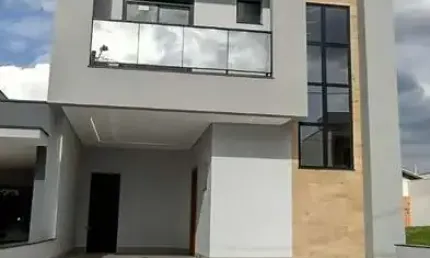 Casa Sobrado em Indaiatuba, Condomínio Toscana com 3 suítes - 198 m²