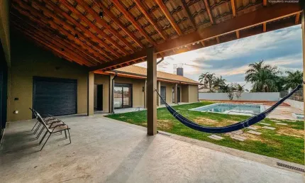 Chácara Térrea em Indaiatuba, Terras de Itaici com 4 suítes - 417 m²