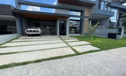 Casa Térrea em Indaiatuba, Condomínio Maria José com 3 suítes - 190 m²