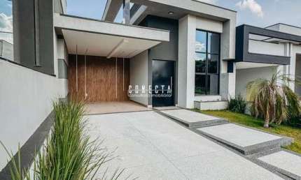 Casa Térrea em Indaiatuba, Condomínio Gran Reserve com 3 suítes - 140 m²