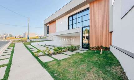 Casa Térrea em Indaiatuba, Condomínio Gran Reserve, 3 suítes - 228m²