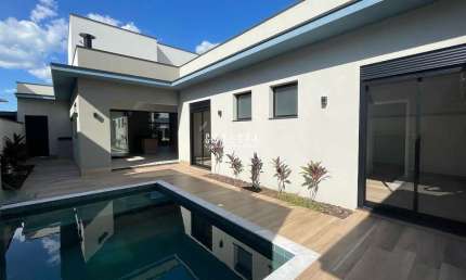 Casa Térrea em Indaiatuba, Condomínio Piemonte com 3 suítes - 202 m²