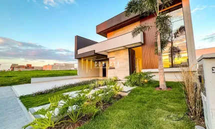 Casa térrea em indaiatuba, condomínio maria cândida com 3 suítes - 200 m²