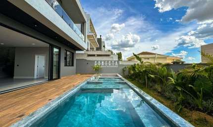 Casa Sobrado em Indaiatuba, Vila Paradiso com 3 suítes - 311 m²