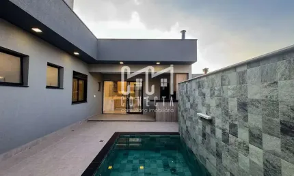 Casa Térrea Indaiatuba, Condomínio Gran Reserve com 3 suítes - 138 m²