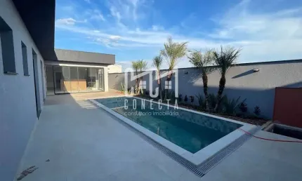 Casa em Indaiatuba, Condomínio Helvétia Park com 4 suítes - 350 m²