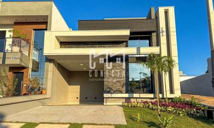 Casa Térrea Indaiatuba, Condomínio Gran Reserve com 3 suítes - 138 m²