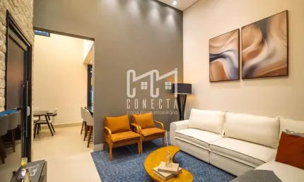 Casa em indaiatuba, condomínio gran reserve com 1 suíte - 140 m²