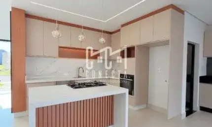 Casa térrea em indaiatuba, residencial evidências com 3 suítes 198 m²