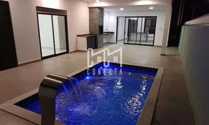 Casa térrea, Altos de Itaici em Indaiatuba, 3 suítes - 160 m²