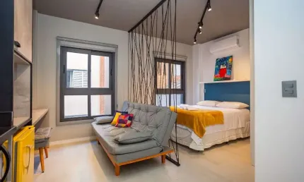Studio 100% mobiliado à venda, 24 m² por R$ 509.999 - Bigorrilho - Curitiba/PR
