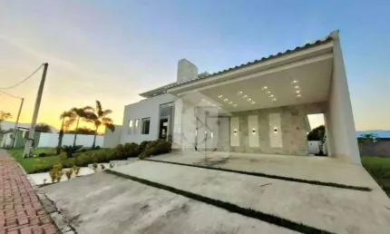 Alto Padrão Linear no Landscape! Casa com 3 dormitórios à venda, 185 m² por R$ 1.330.000 - Flamengo - Maricá/RJ
