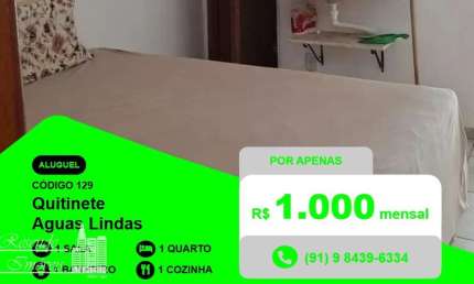 Apartamento com 1 quarto para alugar no Águas Lindas, Ananindeua 