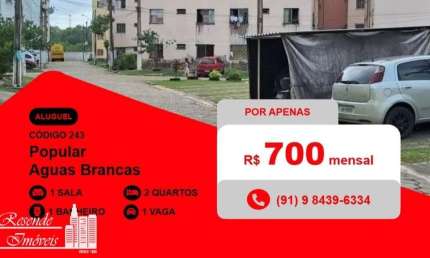 Apartamento com 2 quartos para alugar no Águas Brancas, Ananindeua 