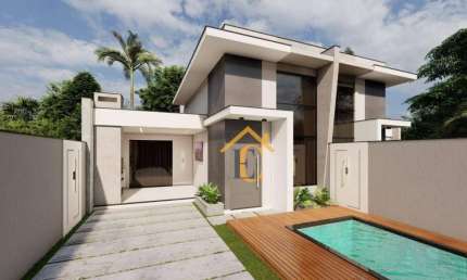 Casa com 3 dormitórios à venda, 110 m² por R$ 850.000,00 - Ouro Verde - Rio das Ostras/RJ