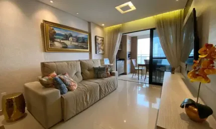 Apartamento Delamare, 110m, 3 suites , Andar Alto,  Ventilado