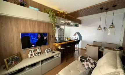 Apartamento semi mobiliado com 02 quartos para alugar no residencial morada dos pássaros no bairro distrito industrial em jundiaí - sp ref. 26207
