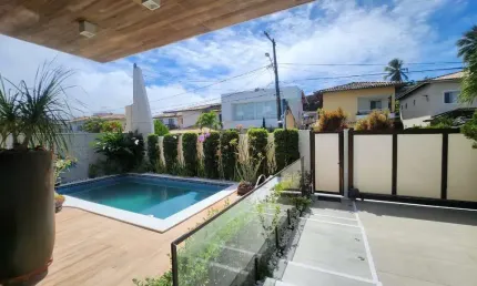 Casa em Condomínio para Venda em Lauro de Freitas, Vilas do Atlântico, 4 suítes, 5 banheiros, 1 vaga