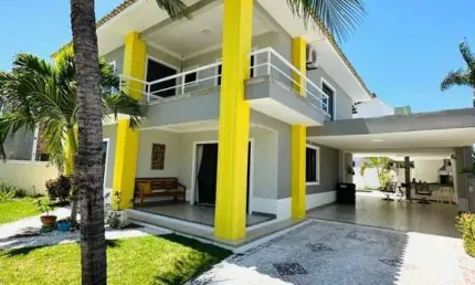 Casa em condomínio para venda em lauro de freitas, buraquinho, 4 suítes, 6 banheiros, 4 vagas