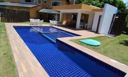 Casa em Condomínio para Locação em Camaçari, Busca Vida (Abrantes), 5 dormitórios, 3 suítes, 5 banheiros, 6 vagas