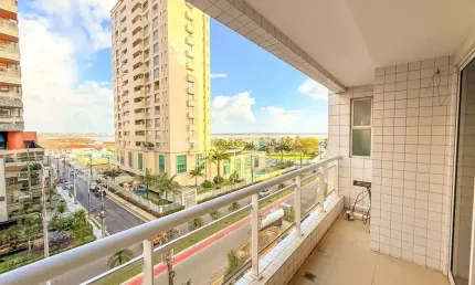 Apartamento Alto Padrão na Península para Locação – 3 Suítes, Vista Mar  - Condomínio Solar da Península