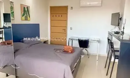 Apartamento mobiliado no calhau para locação com 1 quarto - studio designer