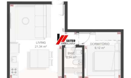 Apartamento à venda com 1 dormitório no Teahupoo Santa Mônica Florianópolis