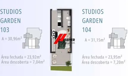 Studio novo com 31m à venda - Trindade - Florianópolis
