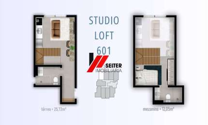 Studio moderno e funcional à venda em Florianópolis