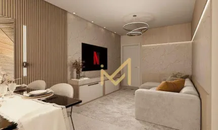 Apartamento com 01 dormitório, 01 suíte  à venda, 69 m² por R$868.488,05- Centro - Cascavel/PR