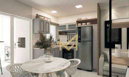 Apartamento com 01 dormitórios, 01 suíte à venda, 57 m² por R$ 371.652,38- Centro - Cascavel/PR