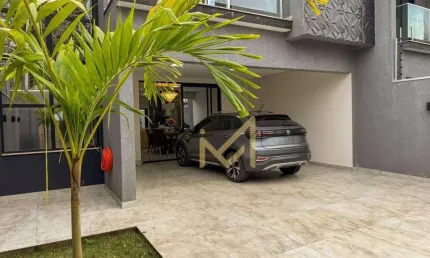 Sobrado para locação, todo mobiliado, com 3 suítes, 206,00m² por r$6.000/mês - country - cascavel/pr