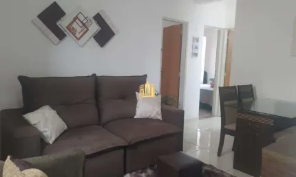 Apartamento à venda em Nova Esmeraldas-MG: 2 quartos, 1 sala, 1 banheiro, 1 vaga de garagem, 60m² de área.