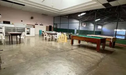 Aluguel galpão/quadra poliesportiva 630m² - cozinha, banheiros, piso madeira ? r$ 7.500/mês