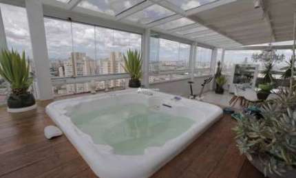 Cobertura c/ 4 quartos, 2 suítes e 4 vagas, 320m², à venda no Condomínio Leonardo da Vinci, no bairro Mooca, por 2.195.000,00