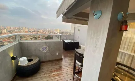 Cobertura c/ 2 suítes e 4 vagas, 160m², à venda no Condomínio New Life Mooca, no bairro Alto da Mooca, por 1.910.000,00
