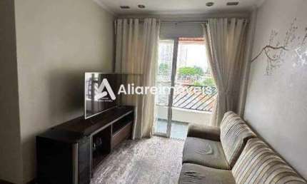 Apartamento c/ 2 quartos, 1 suíte e 2 vagas, 63m², para aluguel no Condomínio Silvana, no bairro Alto da Mooca, por 3.300,00