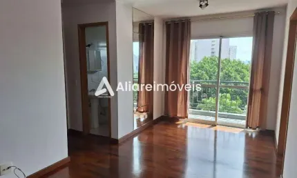 Apartamento c/ 2 quartos, 1 suíte e 2 vagas, 58m², para aluguel no Condomínio Edificio Piazza Fontana, no bairro Parque da Mooca, por 2.500,00