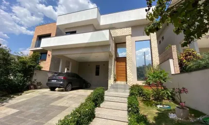 Essa linda casa está à venda condomínio Swiss Park, em Campinas.