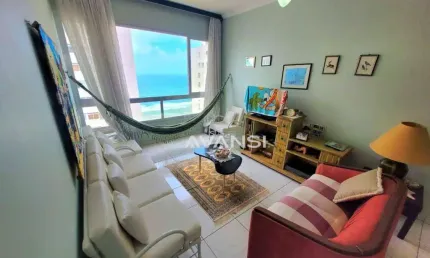 Apartamento praia Pitangueiras Edifício Gemini I com 2 dormitórios à venda, 88 m² por R$ 636.000 - Centro - Guarujá/SP
