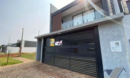 Sobrado com 3 dormitórios para alugar, 218 m² por r$ 6.500,00/mês - tropical  - cascavel/pr
