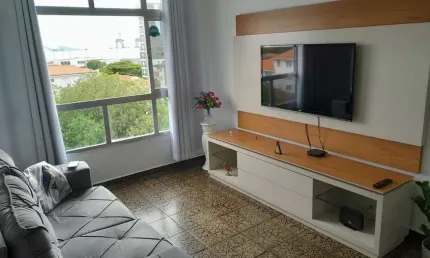 Aparecida-apartamento 2 dormitórios- dep-wc emp-frente-vista livre- 1 vaga -elevador- ref 2297